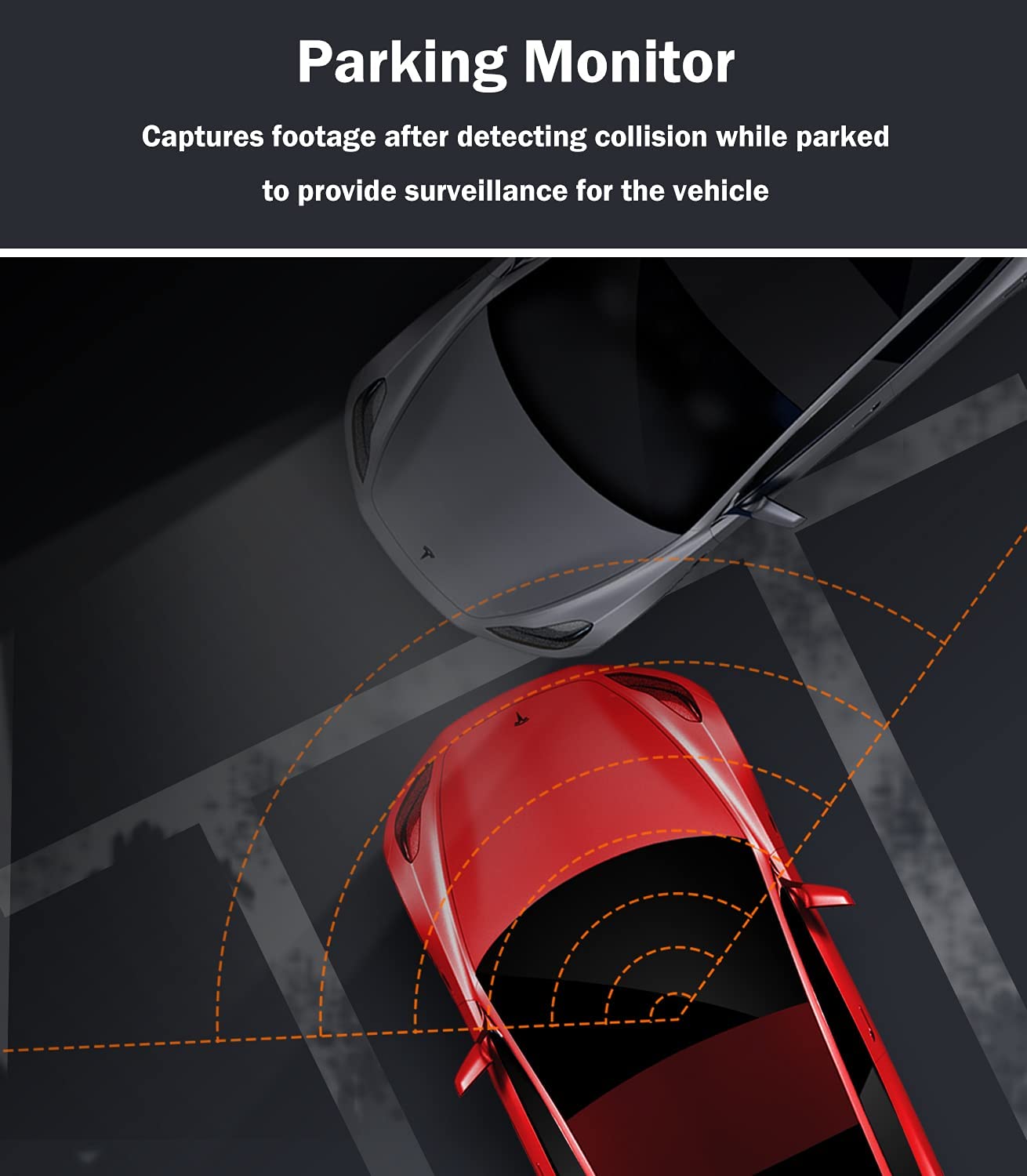 DS20 ADAS Function Dash Cam 4K Dual Cam Front and Rear Built-in GPS Front 4K/2.5K and Rear 1080P Dash Camera for Cars