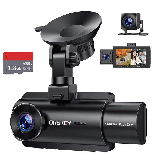 ORSKEY Dash Cam for Cars Front and Rear 1080P Full HD in Car Camera Dual  Lens Dashcam for Cars 170 Wide Angle with Loop Recording and G-Sensor